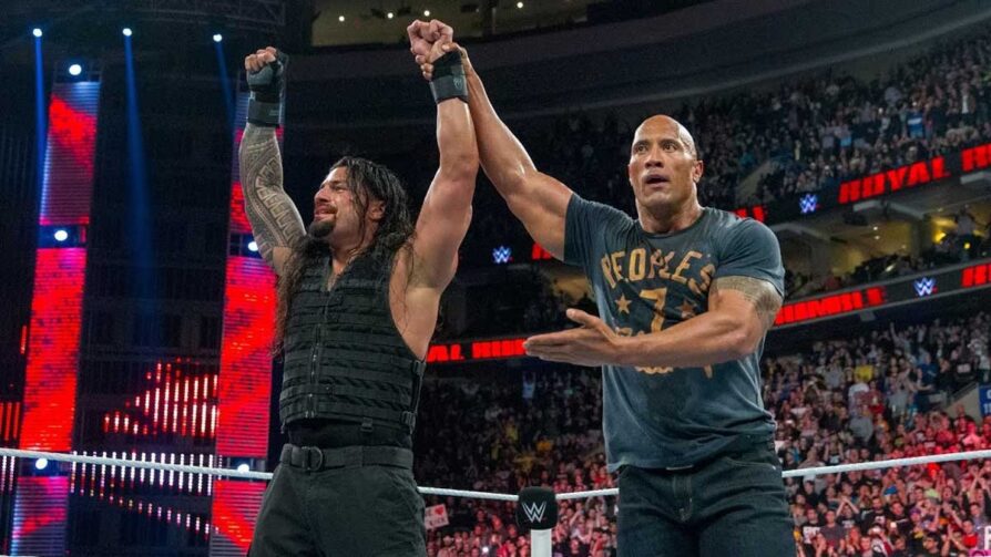 roman reigns e the rockj