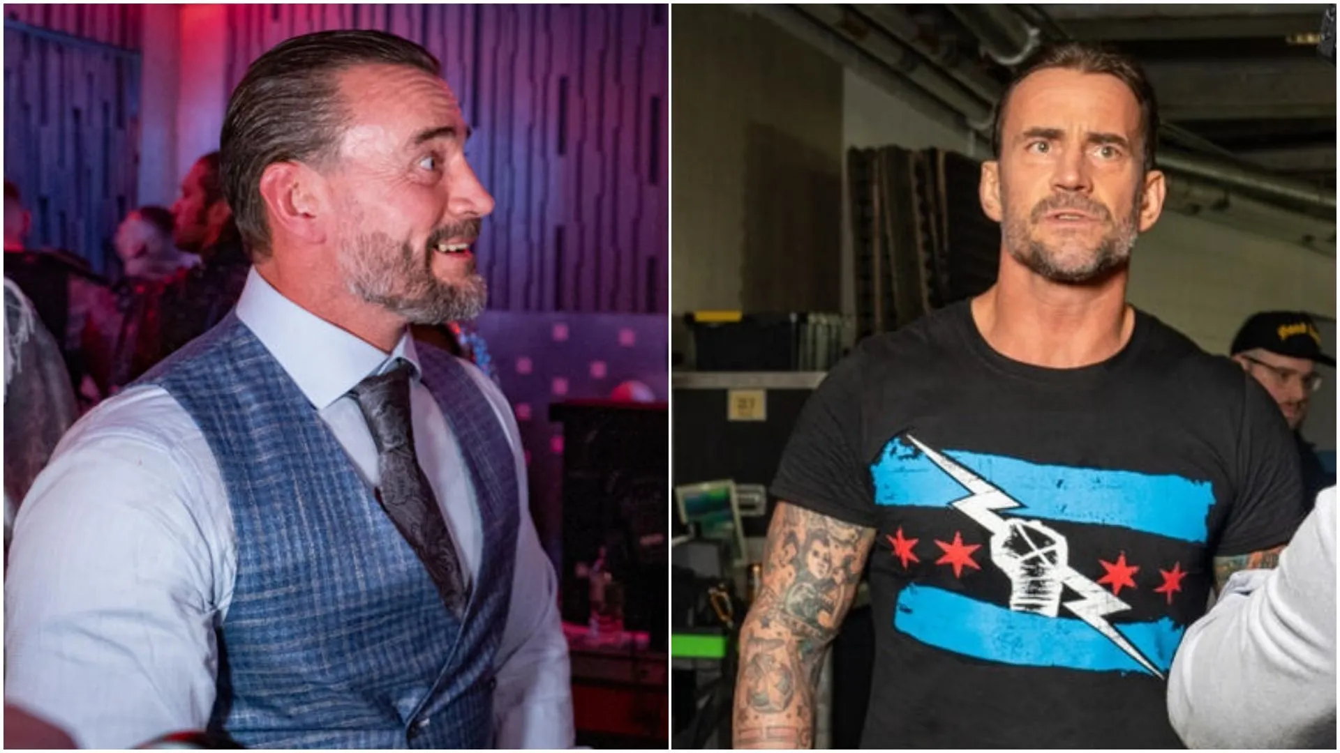 CM Punk é flagrado analisando Seth Rollins durante evento ao vivo da WWE; veja