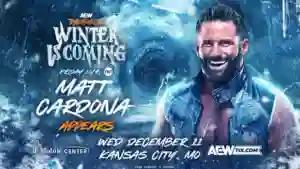 Matt Cardona é anunciado para o AEW Rampage “Winter is Coming”