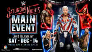 WWE Saturday Night’s Main Event 2024 – Card oficial e todas as informações!