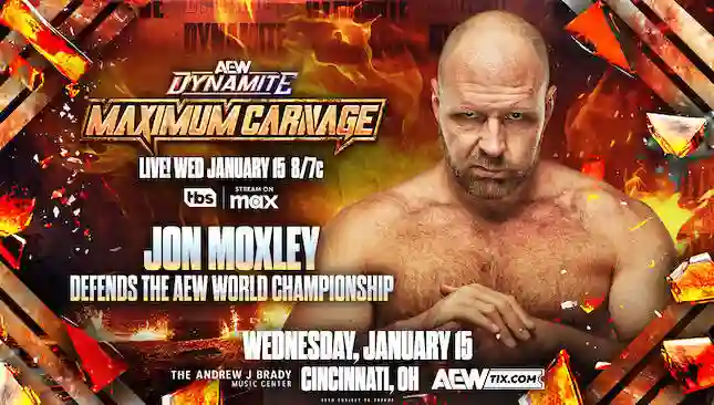 Revelado o motivo para Jon Moxley defender o AEW World Championship no Maximum Carnage