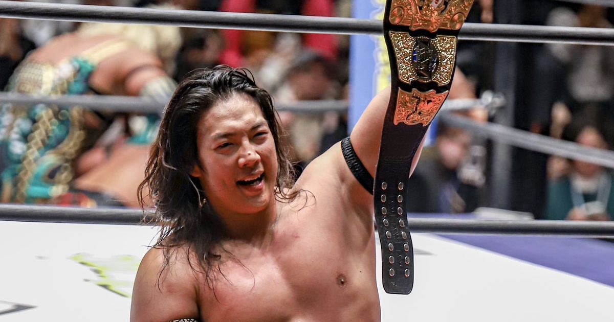 Takeshita Two Belts! AEW star wins another major title by defeating a 42-year-old legend