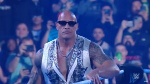 The Rock’s former real-life rival sends him a two-word message, three years after settling their beef