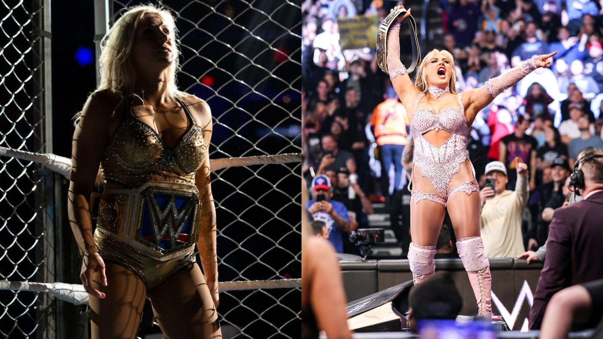 Charlotte Flair sends a one-word message to Tiffany Stratton after she wins the WWE Women’s Championship; reacts to her cash-in